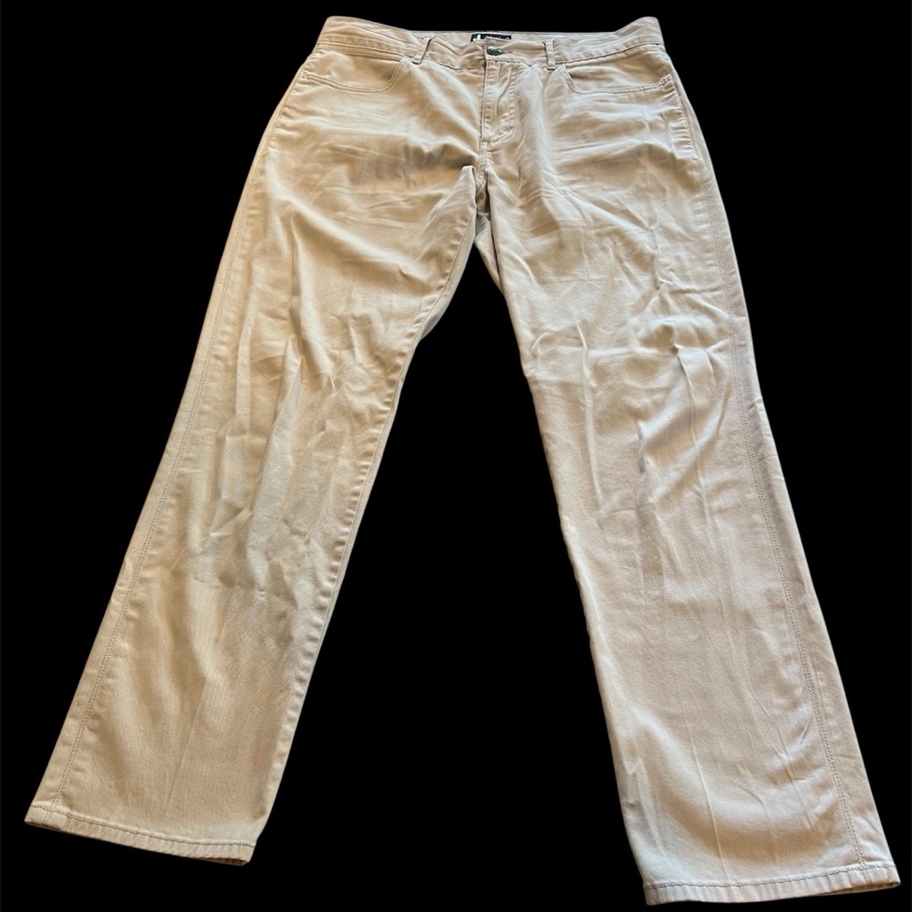 Johnnie-O Pants Men’s Tag Sz 35x34 Chino West‎ Coast Prep Iron Gray